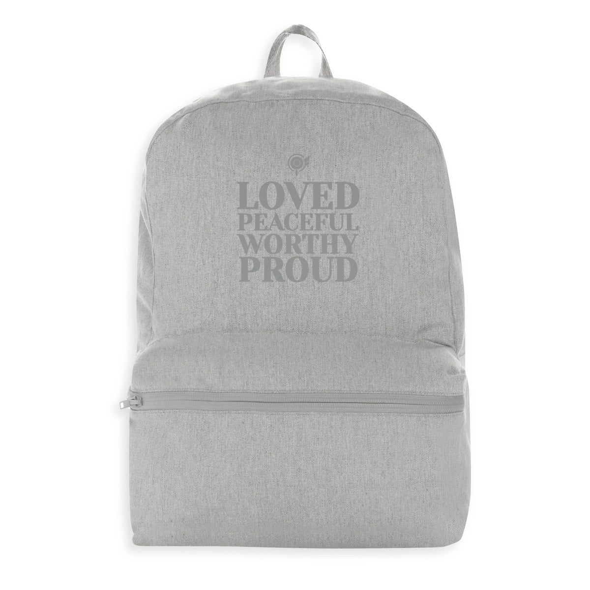 Affirmation 100% recycled backpack - Grey