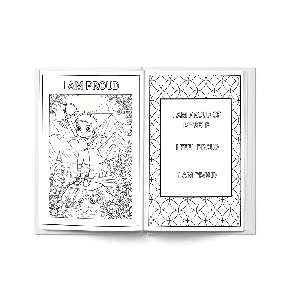 I AM coloring book for Boys - A coloring book with affirmation sentences