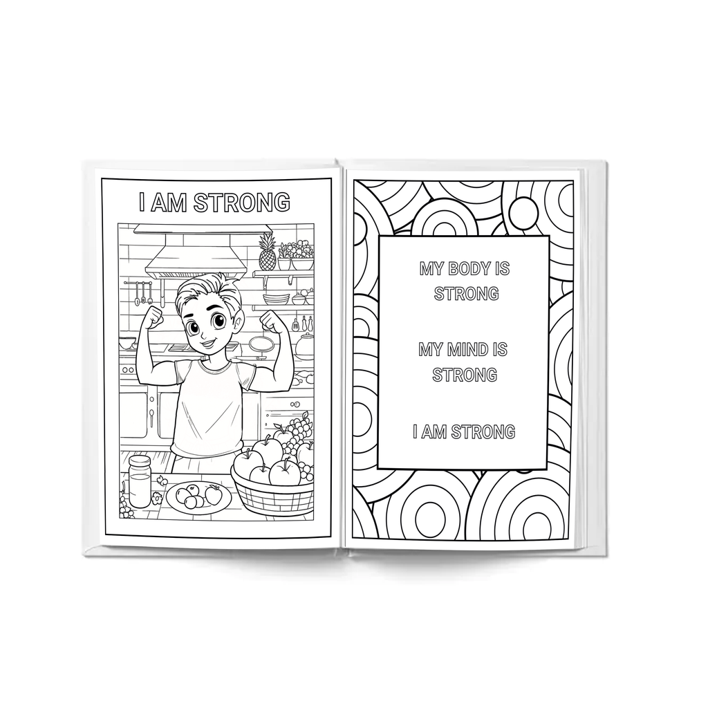 I AM coloring book for Boys - A coloring book with affirmation sentences