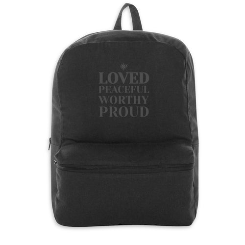 Affirmation 100% recycled backpack - Natural Black