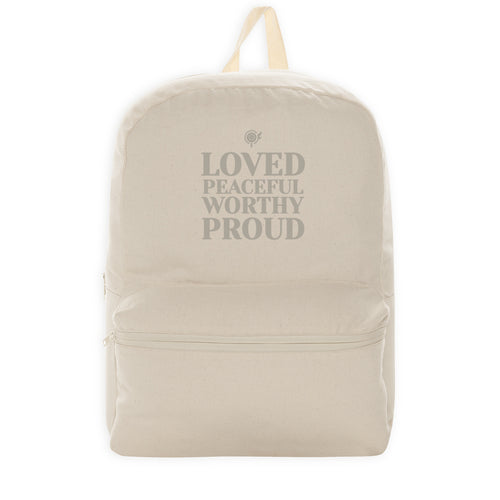 100% recycled backpack - Beige