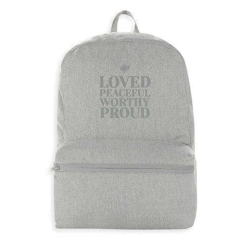Affirmation 100% recycled backpack - Grey 