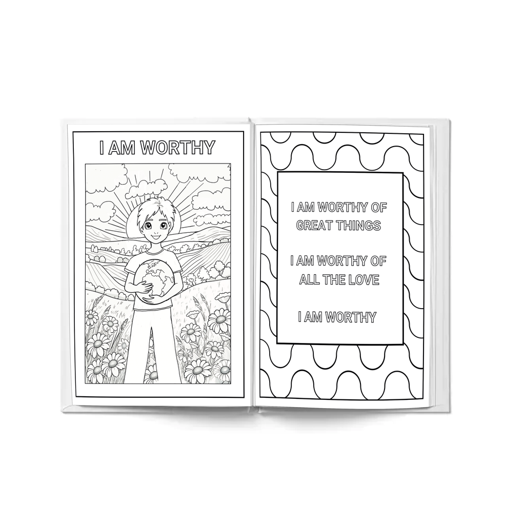 I AM coloring book for Boys - A coloring book with affirmation sentences