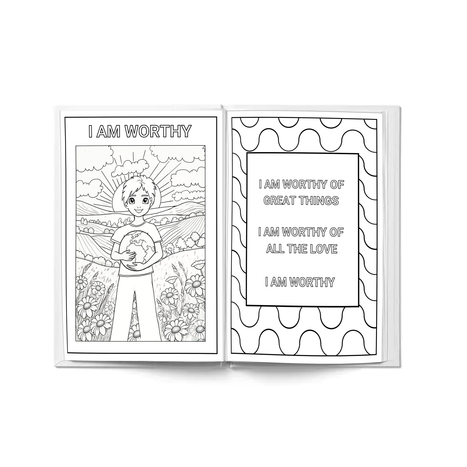 I AM coloring book for Boys - A coloring book with affirmation sentences